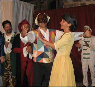 Arlecchino e gli Zanni