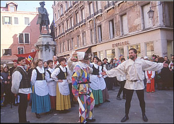 Arlecchino e gli Zanni